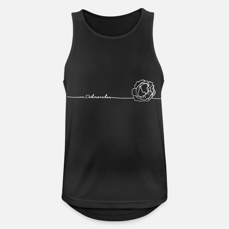 _von Dithmarschen_wei ß - Men's Breathable Tank Top - black