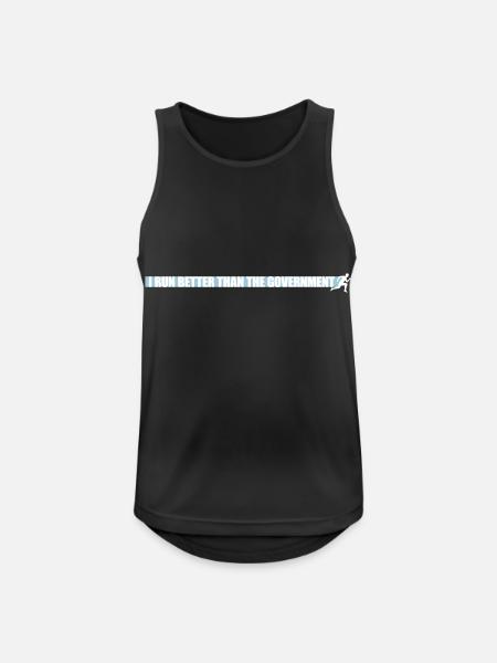 run better than government - Men's Breathable Tank Top - black