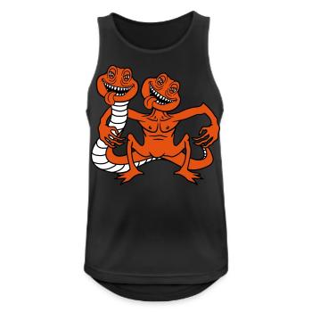 team couple 2 friends daemon horror halloween slut - Men's Breathable Tank Top - black - Front - Nick (188cm)