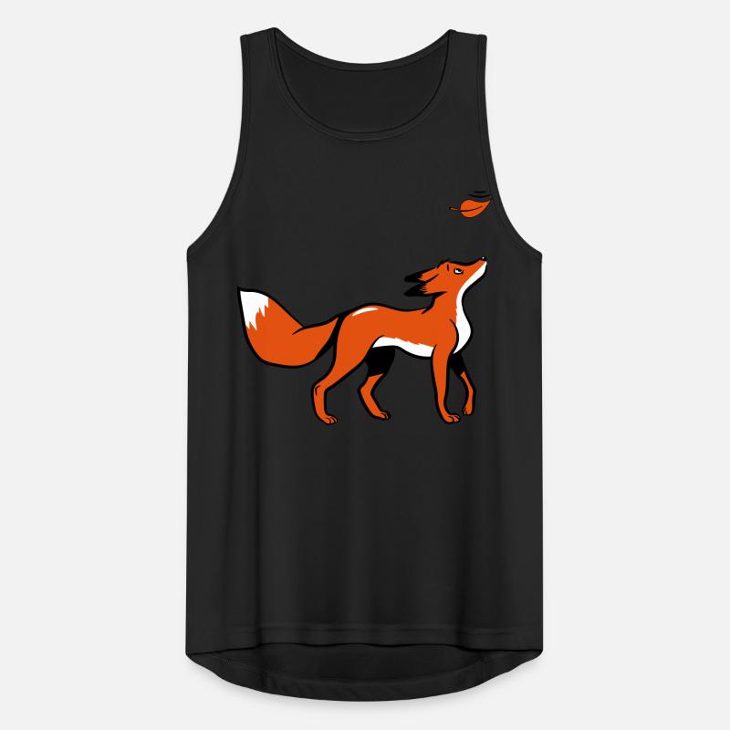 Fuchs süss jung blatt Männer Tank Top atmungsaktiv