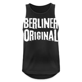 Berliner original Berlin berline né natal - Débardeur respirant Homme - noir - Devant - Nick (188cm)