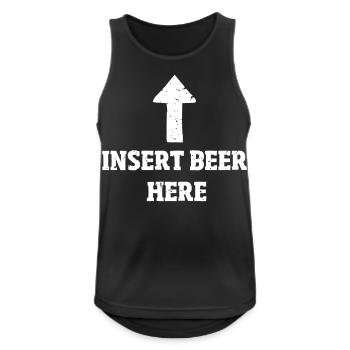 Funny gift for beer drinkers - Men's Breathable Tank Top - black - Front - Nick (188cm)