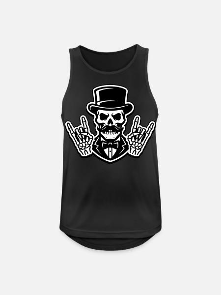 Groom Party Skeleton - Men's Breathable Tank Top - black