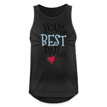 Best dad ever - Men's Breathable Tank Top - black - Front - Nick (188cm)