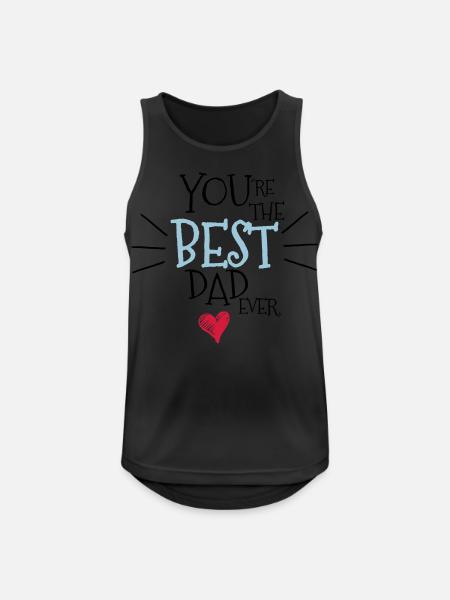 Best dad ever - Men's Breathable Tank Top - black