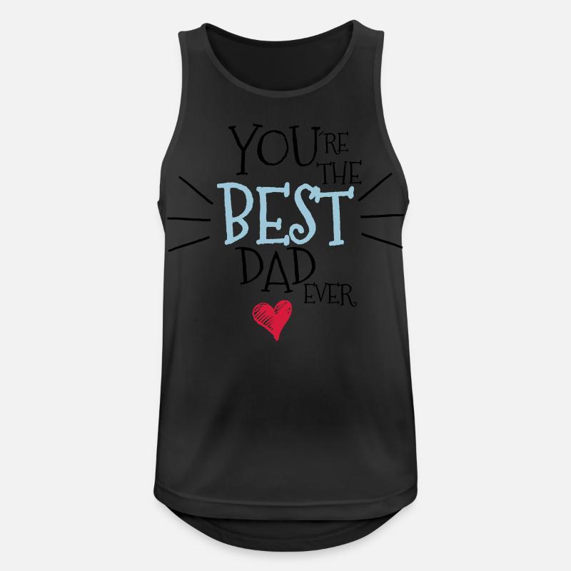 Bester Vater den es gib - Männer Tank Top atmungsaktiv - Schwarz