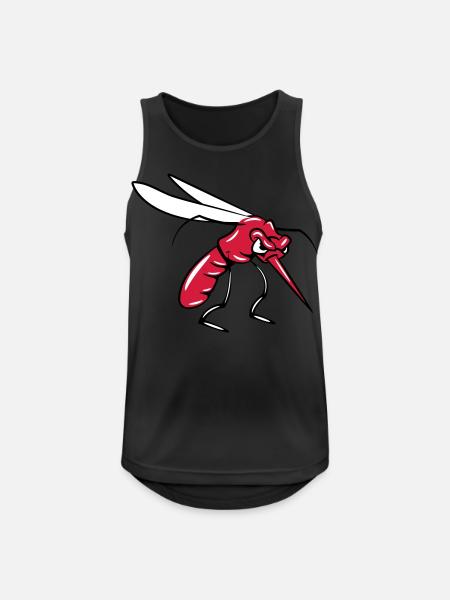 Mücke agro mosquito - Männer Tank Top atmungsaktiv - Schwarz