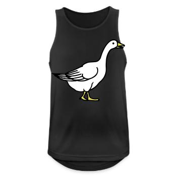goose - Men's Breathable Tank Top - black - Front - Nick (188cm)