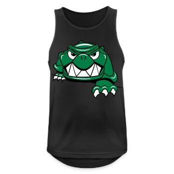 schildkröte horror - Männer Tank Top atmungsaktiv - Schwarz - Vorne - Nick (188cm)