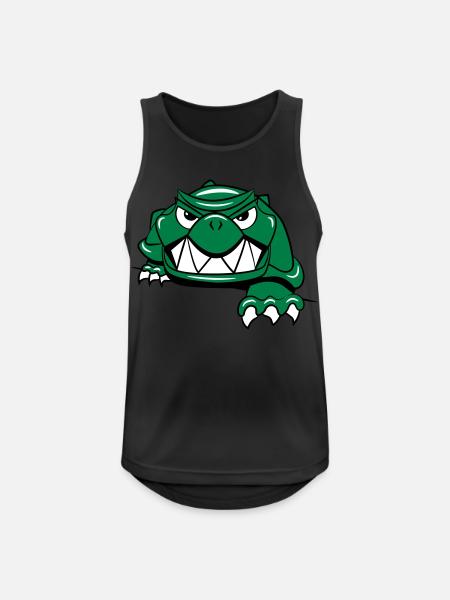 Turtle horror - Men's Breathable Tank Top - black