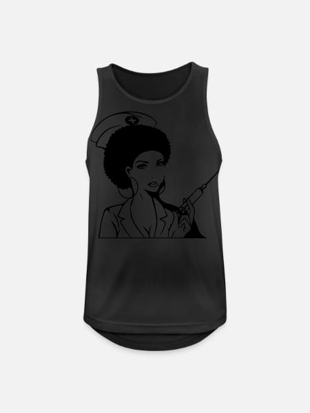 nurse - Men's Breathable Tank Top - black