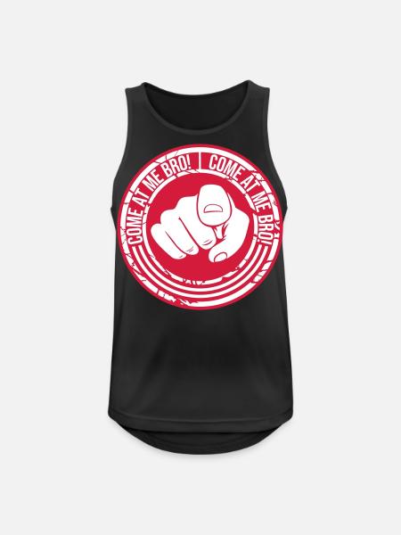 come at me bro - Men's Breathable Tank Top - black