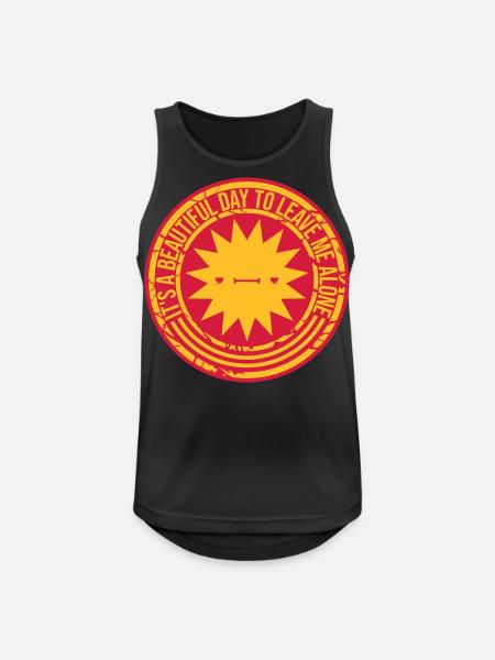 leave me alone day - Men's Breathable Tank Top - black
