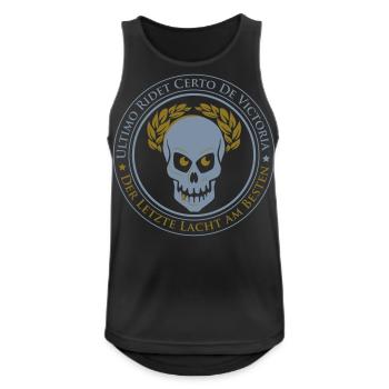 Skull Victory Totenkopf Sieger - Männer Tank Top atmungsaktiv - Schwarz - Vorne - Nick (188cm)