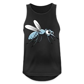 Mücke witzig - Männer Tank Top atmungsaktiv - Schwarz - Vorne - Nick (188cm)
