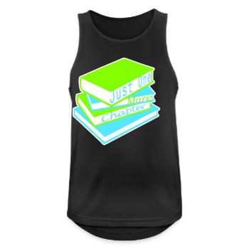 Just One More Chapter Funny Bookworm Reading Cool - Men's Breathable Tank Top - black - Front - Nick (188cm)