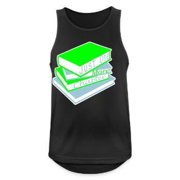 Just One More Chapter Lustig Bücherwurm Lesen Cool - Männer Tank Top atmungsaktiv - Schwarz - Vorne - Nick (188cm)