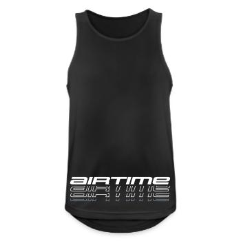 airtime shaddows shape on dark - Männer Tank Top atmungsaktiv - Schwarz - Vorne - Nick (188cm)