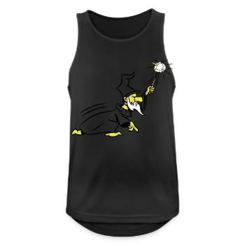 zauberer Zauberstab zauberhut Angriff - Männer Tank Top atmungsaktiv - Schwarz - Vorne - Nick (188cm)