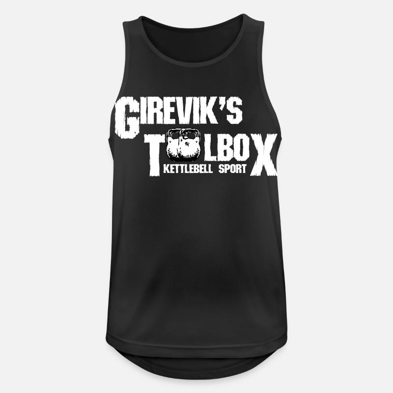 Girevik's Toolbox - Männer Tank Top atmungsaktiv - Schwarz