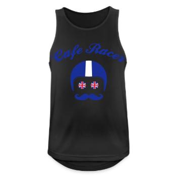 Cafe Racer Gentlemen - Men's Breathable Tank Top - black - Front - Nick (188cm)