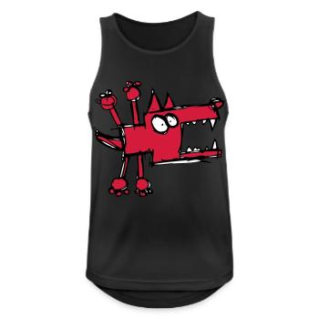 Mad Dog - Men's Breathable Tank Top - black - Front - Nick (188cm)