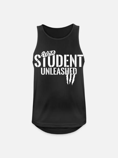 Wilder Student entfesselt - Men's Breathable Tank Top - black