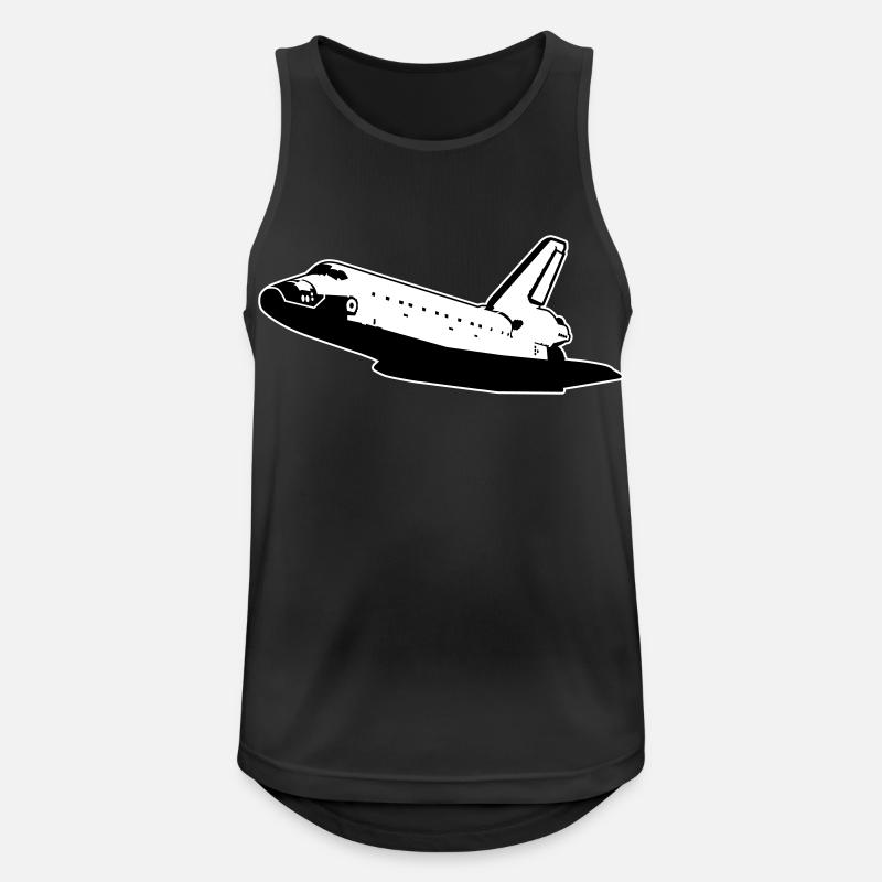 Space Shuttle (no emblems) - Men's Breathable Tank Top - black
