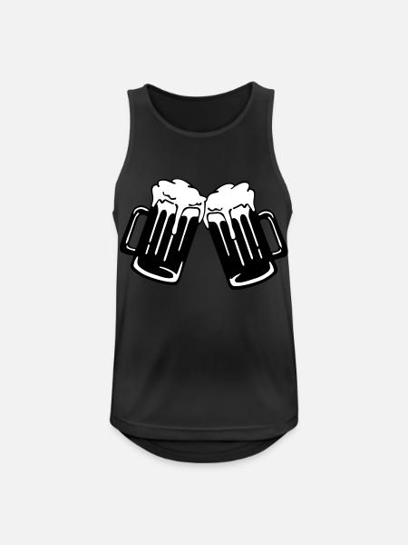 bier_prost__f2 - Débardeur respirant Homme - noir