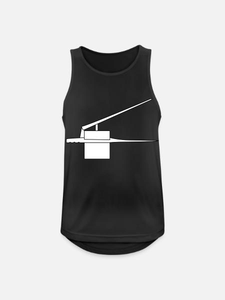 spaetzlespresse - Männer Tank Top atmungsaktiv - Schwarz
