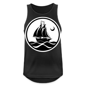 Nautical Adventure Ship - Men's Breathable Tank Top - black - Front - Nick (188cm)