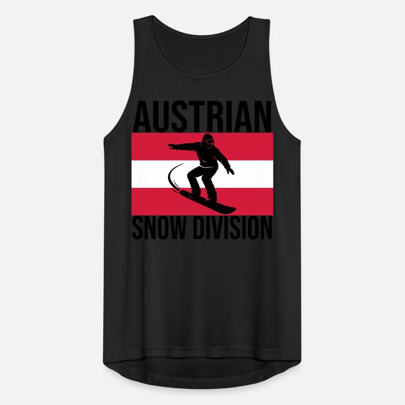Austrian Snow Division Snowboard Tee Männer Tank Top atmungsaktiv