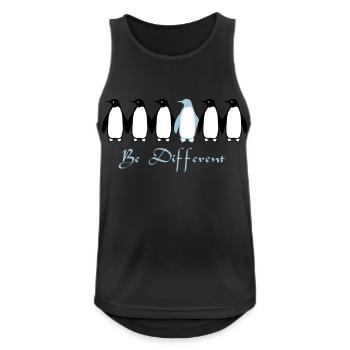 Be Different - Men's Breathable Tank Top - black - Front - Nick (188cm)