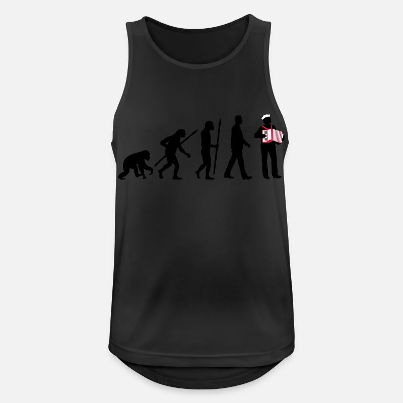 evolution_akkordeon_spieler_122013_b_3c - Männer Tank Top atmungsaktiv - Schwarz