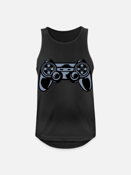 Console Retro Controller Gamer - Men's Breathable Tank Top - black