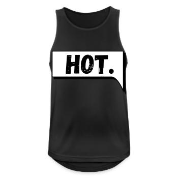 Comic Speech Bubble Hot - Men's Breathable Tank Top - black - Front - Nick (188cm)