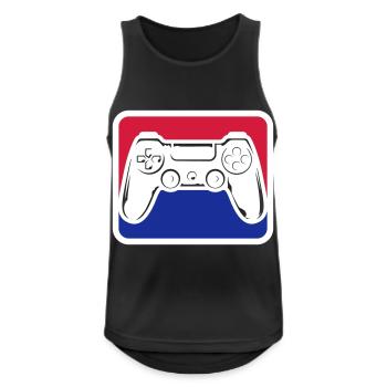 Gaming Gamepad Logo | Colors can be changed - Men's Breathable Tank Top - black - Front - Nick (188cm)