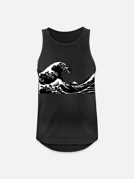 Wave - Men's Breathable Tank Top - black