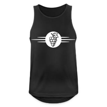 Weintrauben Obst - Männer Tank Top atmungsaktiv - Schwarz - Vorne - Nick (188cm)