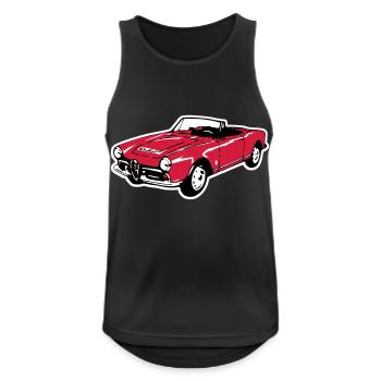 Oldtimer Cabrio (3 Col.) - Männer Tank Top atmungsaktiv - Schwarz - Vorne - Nick (188cm)