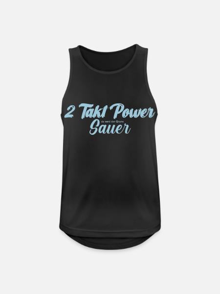 2-takt power - Männer Tank Top atmungsaktiv - Schwarz