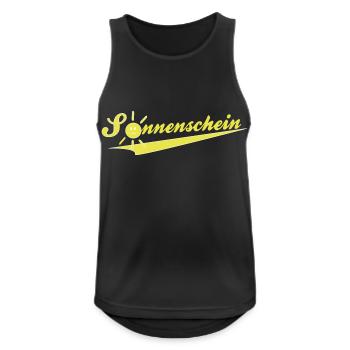 Sonnenschein BP1 - Männer Tank Top atmungsaktiv - Schwarz - Vorne - Nick (188cm)
