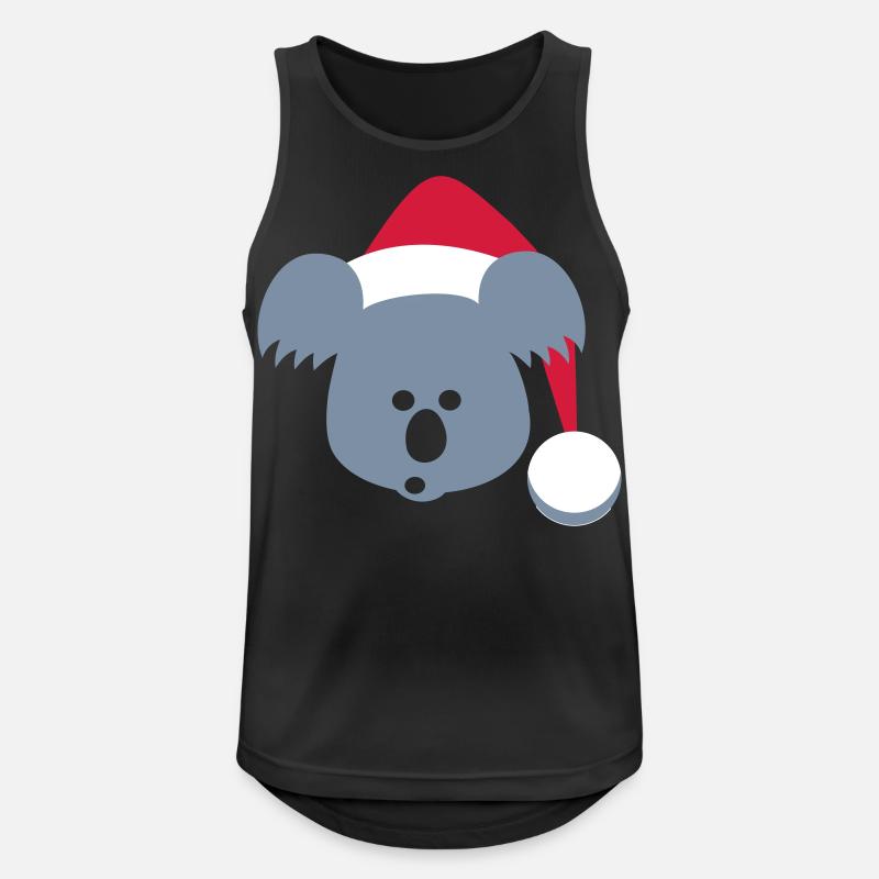 Koala Design Nikoalaus - Männer Tank Top atmungsaktiv - Schwarz