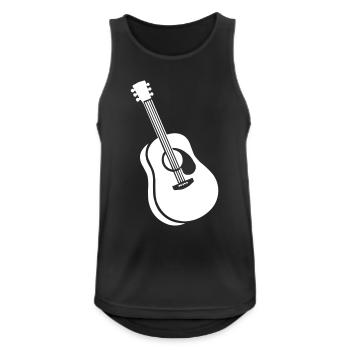 guitare - Débardeur respirant Homme - noir - Devant - Nick (188cm)