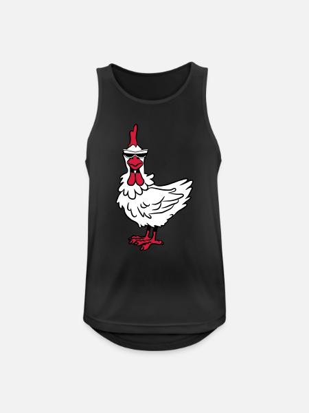 Chicken sunglasses - Men's Breathable Tank Top - black