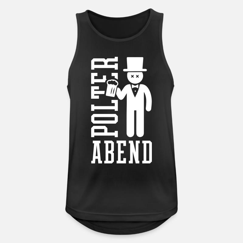 Polterabend Bräutigam - Männer Tank Top atmungsaktiv - Schwarz