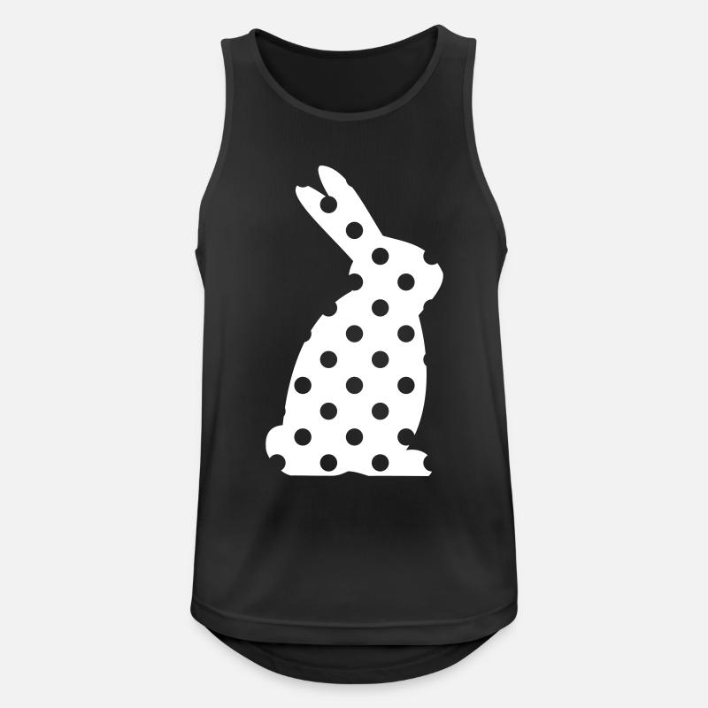 Bunny Dots Easter Gift - Men's Breathable Tank Top - black