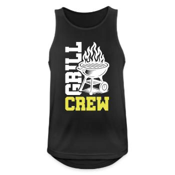 Grill Crew - Men's Breathable Tank Top - black - Front - Nick (188cm)