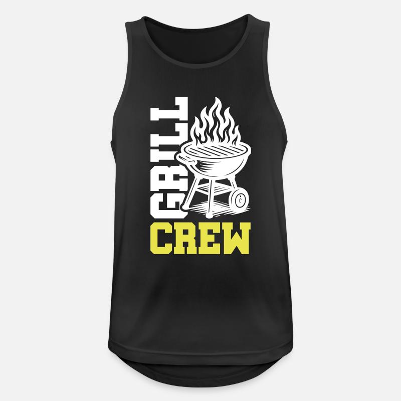 Grill Crew - Men's Breathable Tank Top - black