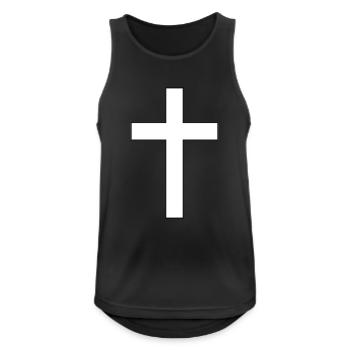 Classical Latin Cross - Men's Breathable Tank Top - black - Front - Nick (188cm)